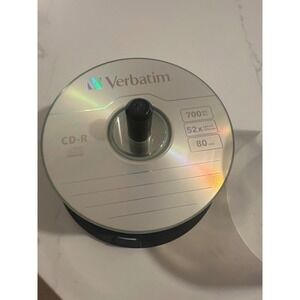 Verbatim CD-R 700 MB 80 min 52x Speed Recordable Compact Disc Discs set of 40